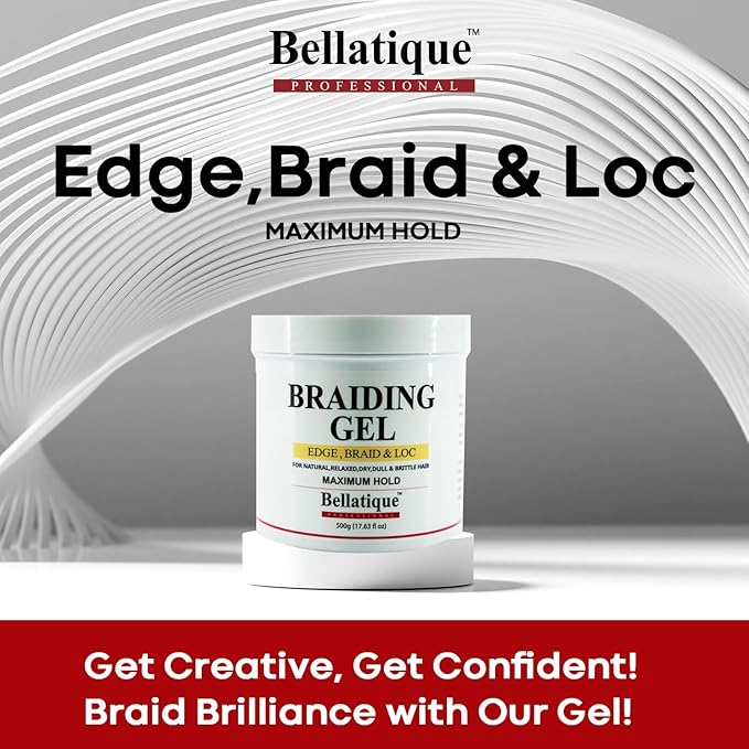 Bellatique Edge, Braid, & Loc Maximum Hold Edge Control & Braiding Gel