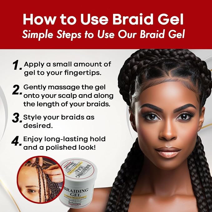 Bellatique Edge, Braid, & Loc Maximum Hold Edge Control & Braiding Gel