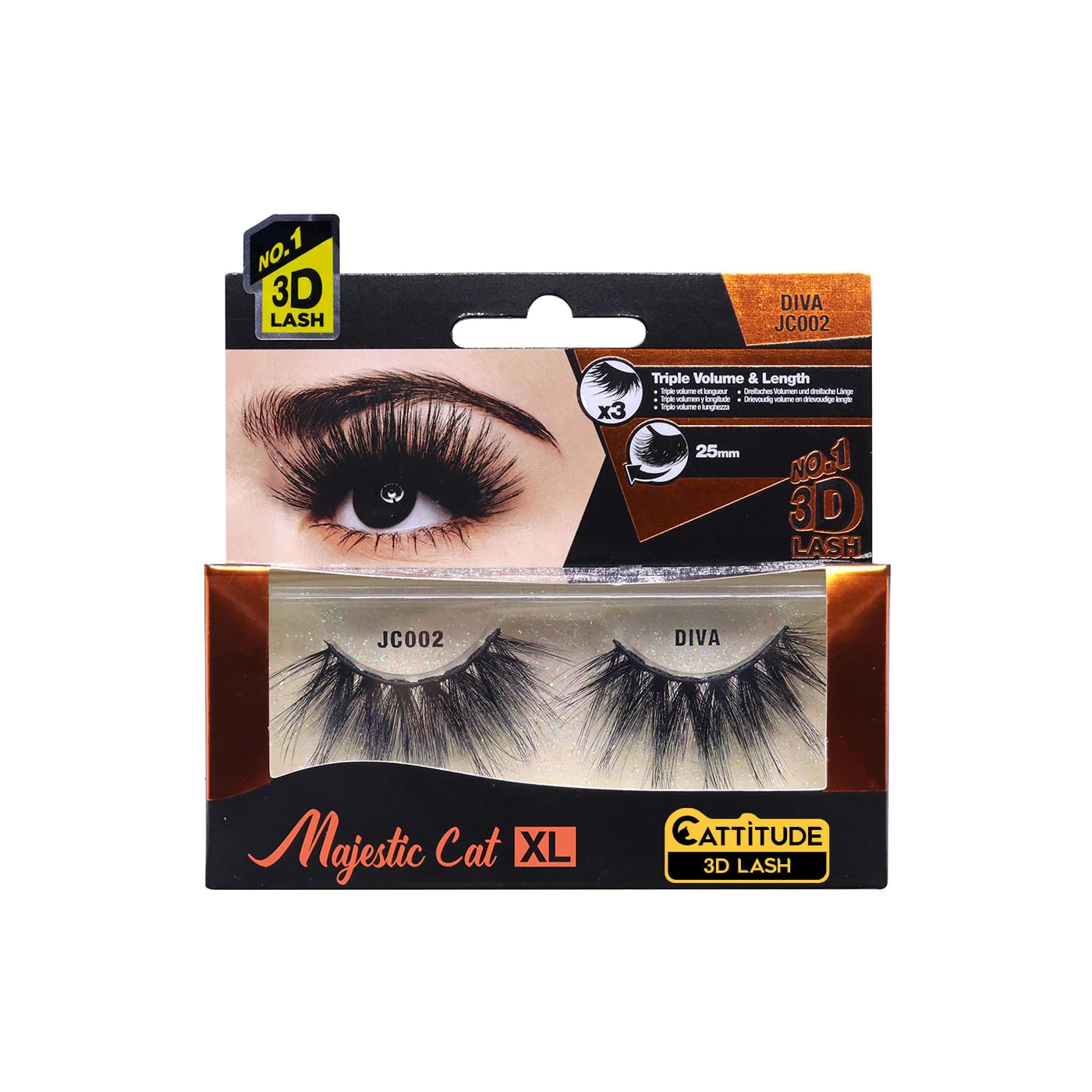 EBIN Cattitude 3D Lashes Majestic Cat