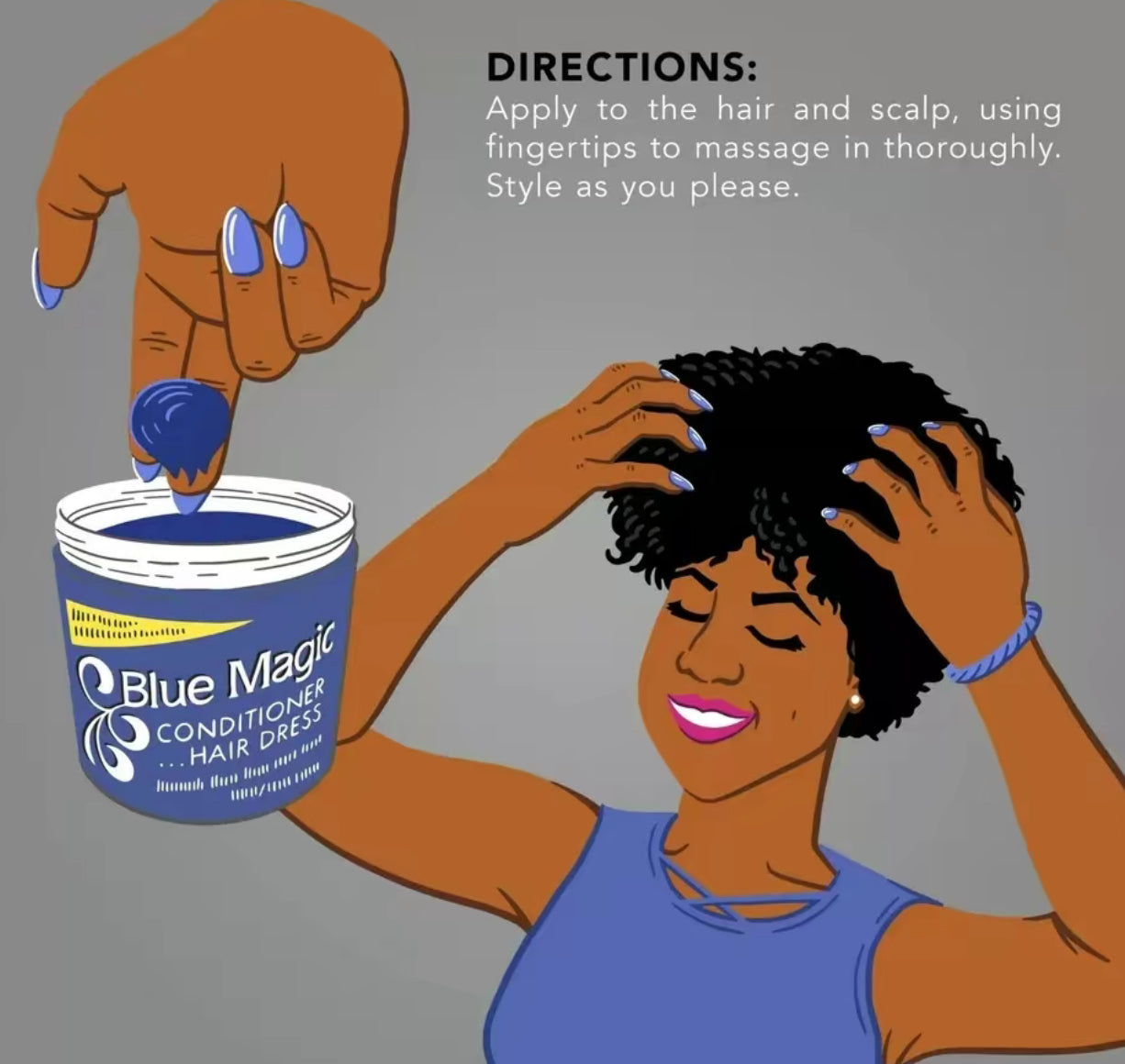 Blue Magic Hair Conditioner Grease
