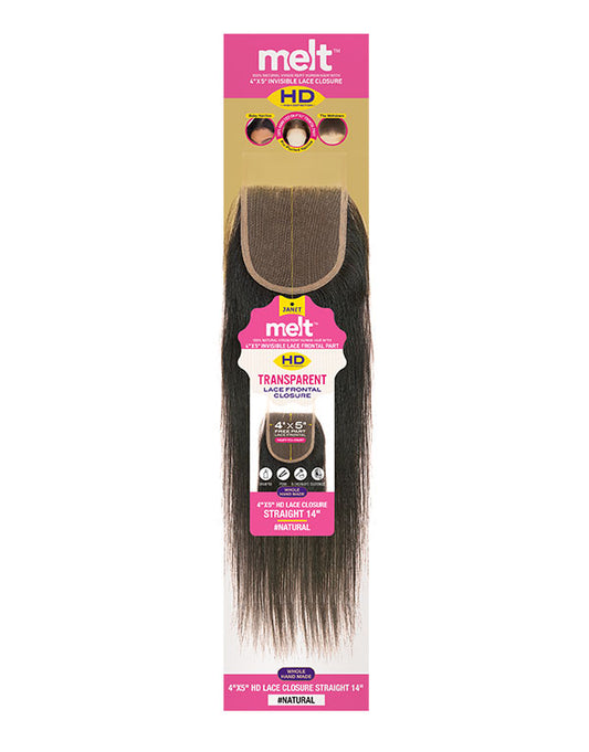 Janet Melt HD Invisible Lace Closure- Straight 4x5