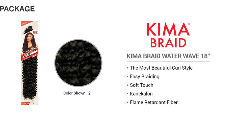 Harlem125 Crochet Braids Kima Braid Water Wave 18"