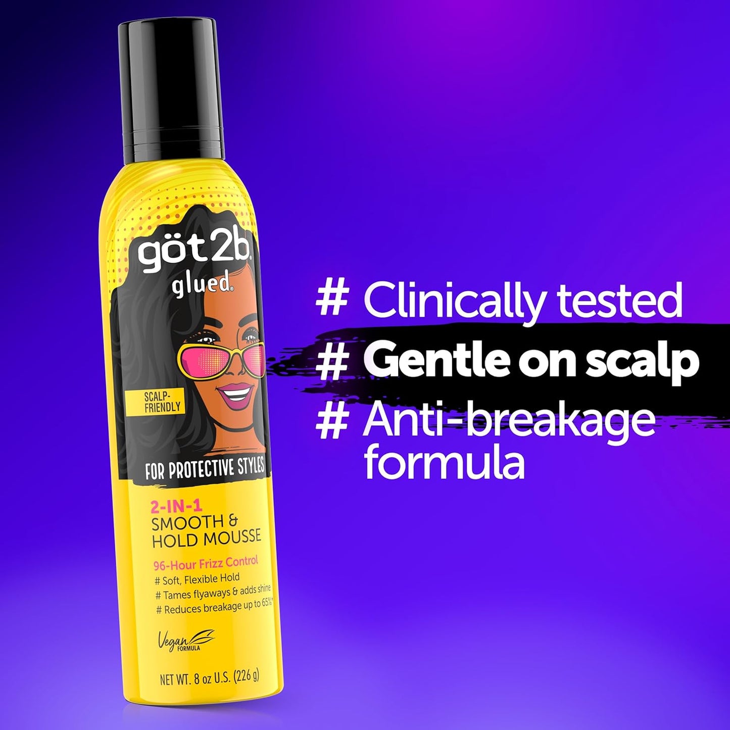 Got2B Glued Smooth & Hold Mousse