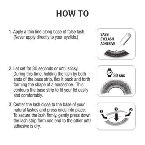 Sassi Eyelash Glue Salon Eyelash Glue 1 oz