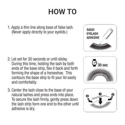 Sassi Eyelash Glue Salon Eyelash Glue 1 oz