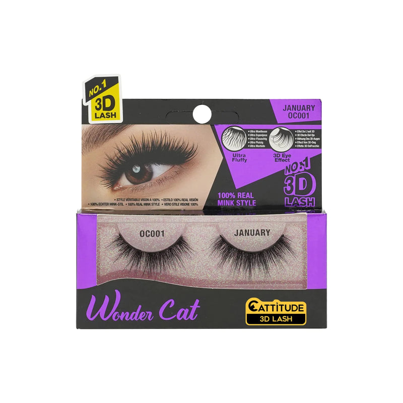 EBIN Cattitude 3D Lashes Faux Mink Monthly