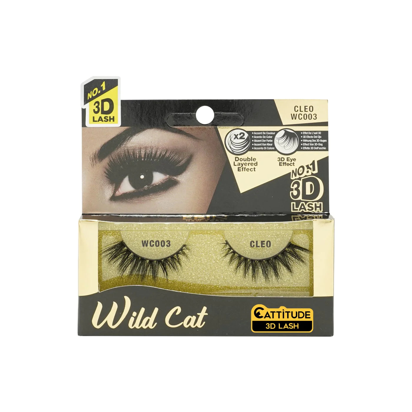 EBIN Cattitude 3D Lashes Wild Cat