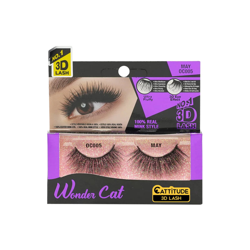 EBIN Cattitude 3D Lashes Faux Mink Monthly