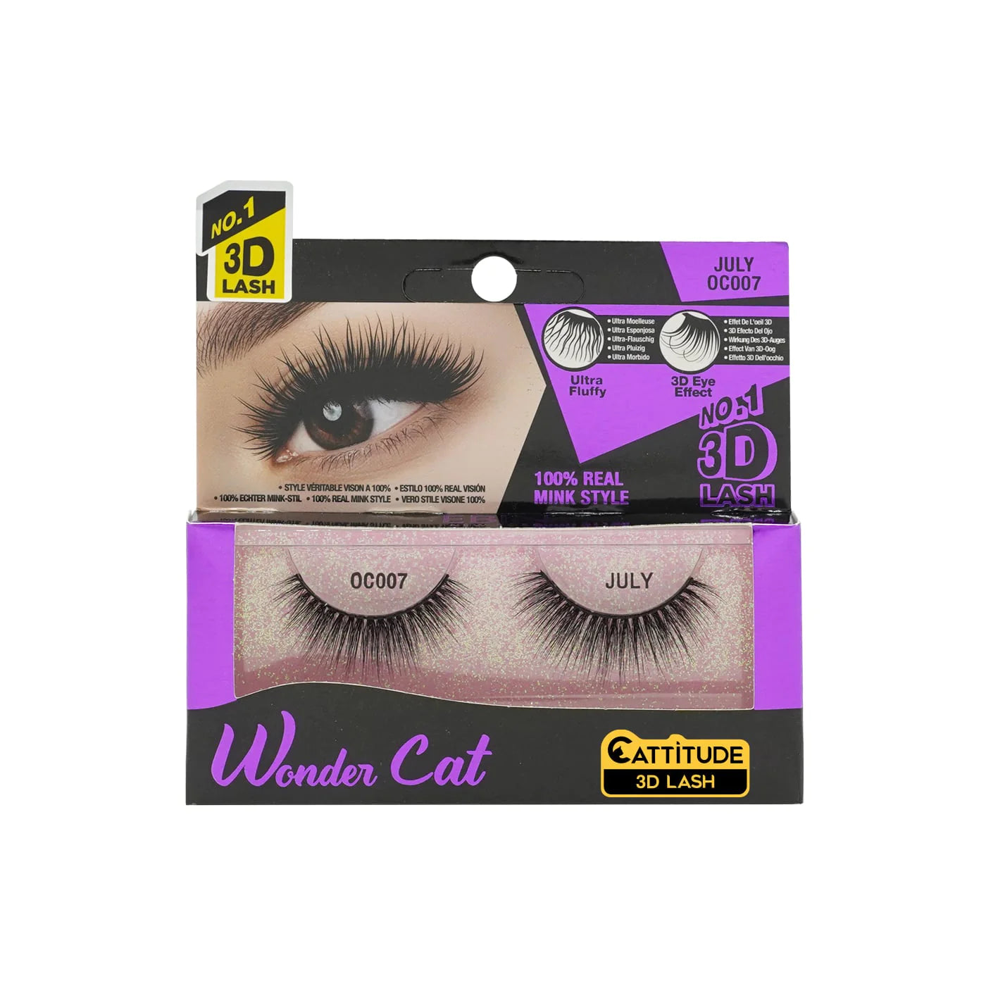EBIN Cattitude 3D Lashes Faux Mink Monthly