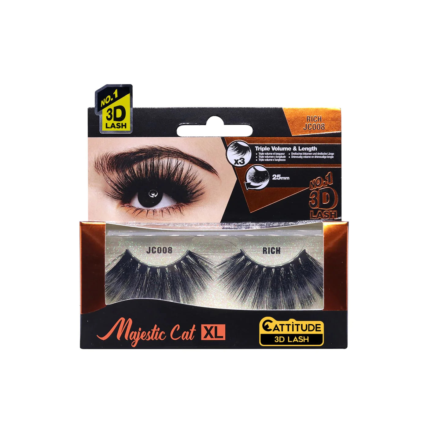 EBIN Cattitude 3D Lashes Majestic Cat