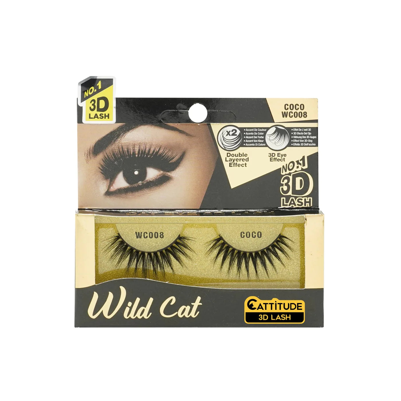 EBIN Cattitude 3D Lashes Wild Cat