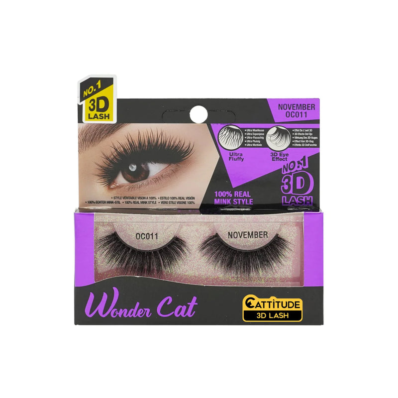 EBIN Cattitude 3D Lashes Faux Mink Monthly