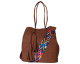 Well Woman Tote Handbag (Brown)