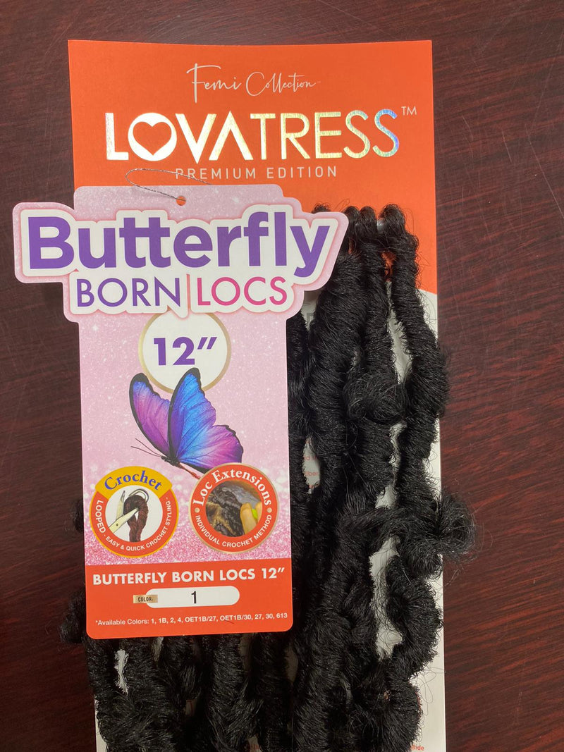 Femi Collection Lovatress Butterfly Born Locs 12"