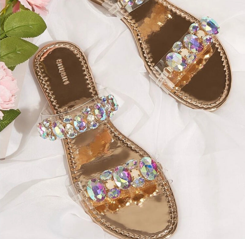 Gem Sandals (Gold)