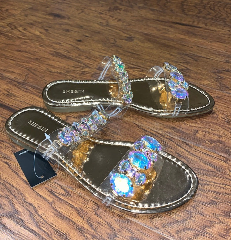 Gem Sandals (Gold)